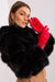 Elegant Touchscreen Floral Gloves