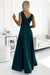 Elegant Green Maxi Gown - Timeless Charm