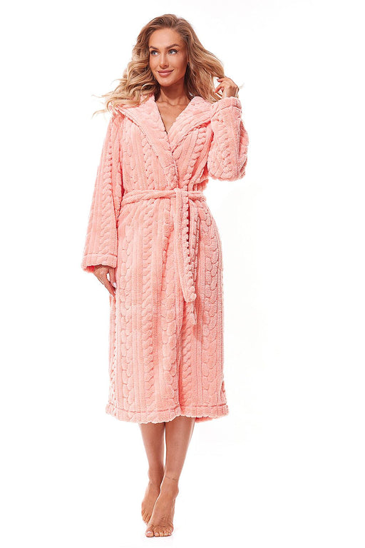 Luxurious Quilted Hooded Bathrobe for Ultimate Relaxation