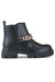 Sleek Eco-Conscious Black Vegan Leather Ankle Boots for Women