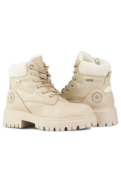 Chic Beige Winter Trapper Boots for Ultimate Warmth