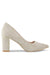 Sustainable Chic Beige Stiletto Pumps Crafted from Eco-Friendly Leather