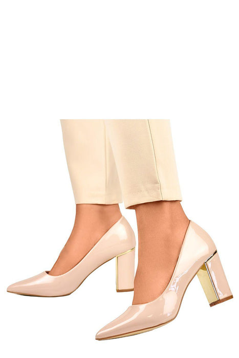 Sustainable Chic Beige Stiletto Pumps Crafted from Eco-Friendly Leather