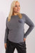 Playful Pom-Pom Plus Size Viscose Sweater for Effortless Elegance