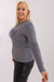 Playful Pom-Pom Plus Size Viscose Sweater for Effortless Elegance