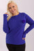 Playful Pom-Pom Plus Size Viscose Sweater for Effortless Elegance