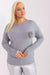 Playful Pom-Pom Plus Size Viscose Sweater for Effortless Elegance