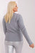 Playful Pom-Pom Plus Size Viscose Sweater for Effortless Elegance