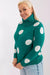 Chic Polka Dot Plus Size Turtleneck Sweater for Women