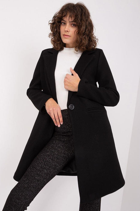 Elegant Allure: Women's Classic Polyester Coat