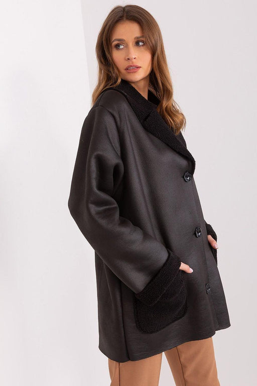 Elegant Sheepskin-Lined Winter Jacket for Women