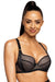 Chic Mesh-Infused Push-Up Bra with Elegant Detailing