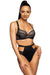 Chic Mesh-Infused Push-Up Bra with Elegant Detailing