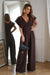 Chic Wide-Leg Jumpsuit with Flared Sleeves and Statement Belt