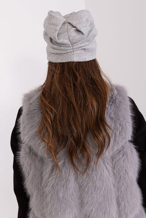 Elegant Rhinestone-Embellished Cashmere Beanie Hat