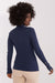 Sophisticated Ribbed Sweater with Elegant Stand-Up Collar for Every Occasion