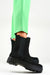 Elegant Black Eco-Suede Winter Boots