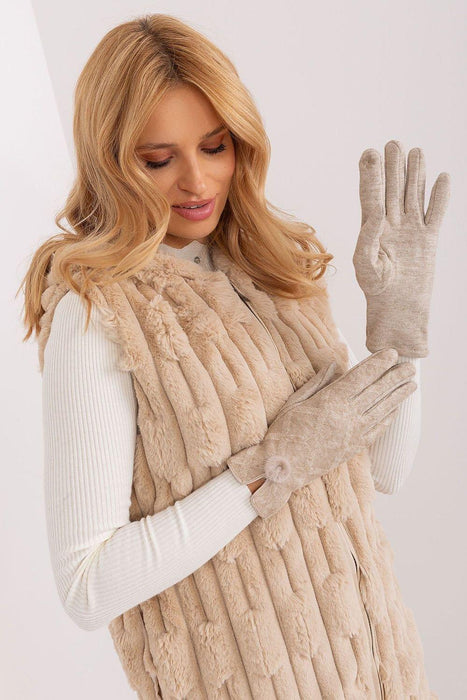 Elegant Geometric Touchscreen Winter Gloves