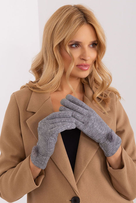 Chic Touchscreen Gloves with Pompom Accents for Modern Women