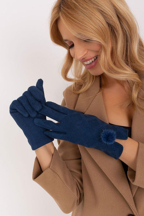 Elegant Geometric Touchscreen Winter Gloves