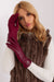 Elegant Floral Insulated Touchscreen Gloves for Women