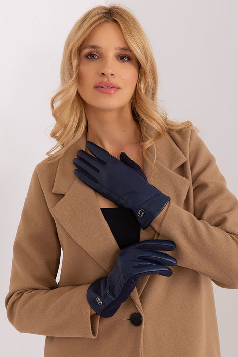 Elegant Floral Insulated Touchscreen Gloves for Women