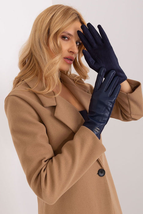 Elegant Floral Insulated Touchscreen Gloves for Women