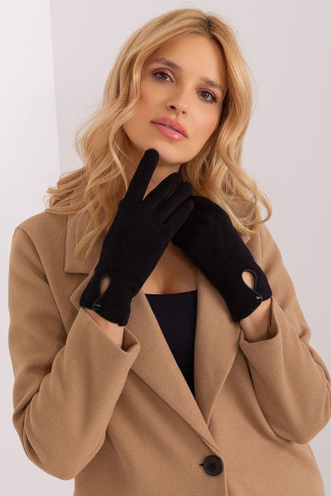 Elegant Geometric Floral Touchscreen Gloves