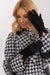 Elegant Bow-Accent Touchscreen Gloves