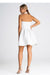 Chic Asymmetrical Button-Front Foam Evening Dress