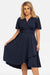 Dancing Delight: Karko Wrap Dress for Plus Size Elegance