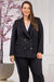 Chic Plus Size Double-Breasted Hugo Jacket with Elegant Touches