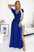 Numoco Cornflower Satin Evening Gown - Timeless Grace