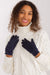 Elegant Floral Touchscreen Smart Gloves for Women