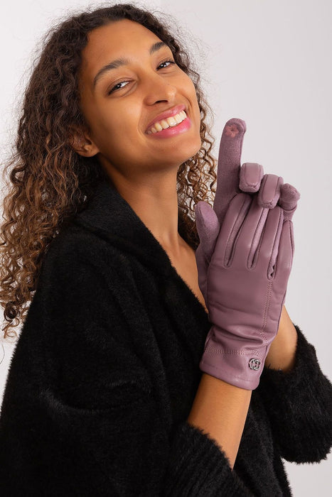 Elegant Floral Insulated Touchscreen Gloves for Women