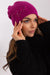 Winter Chic Knit Beanie with Decorative Applique