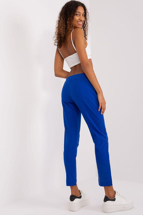 Chic & Comfortable High-Waisted Cotton Joggers with Adjustable Fit