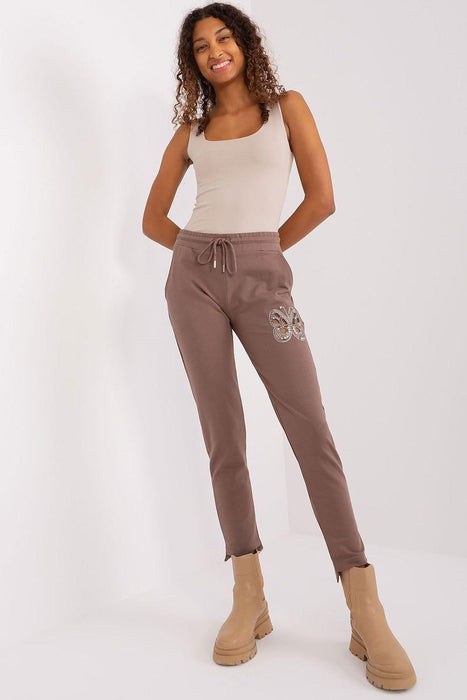 Chic & Comfortable High-Waisted Cotton Joggers with Adjustable Fit