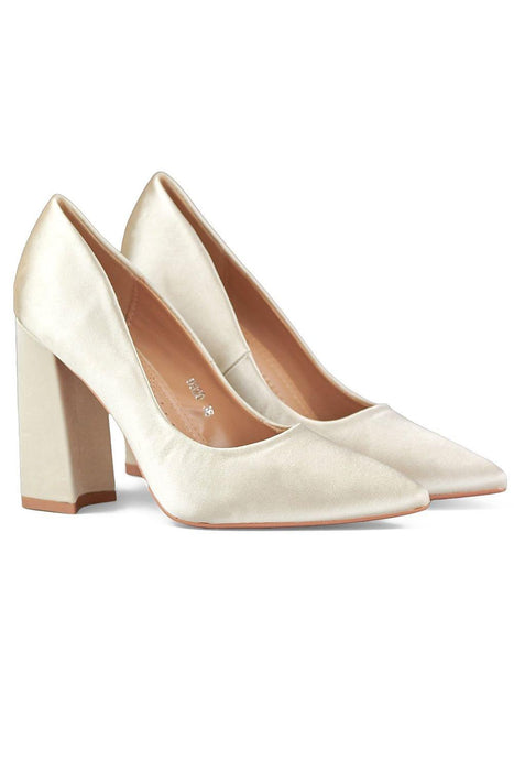 Sustainable Leather Pointed Toe Heeled Pumps - Timeless Elegance!