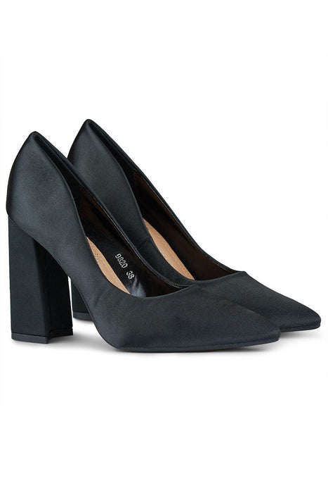 Sustainable Leather Pointed Toe Heeled Pumps - Timeless Elegance!