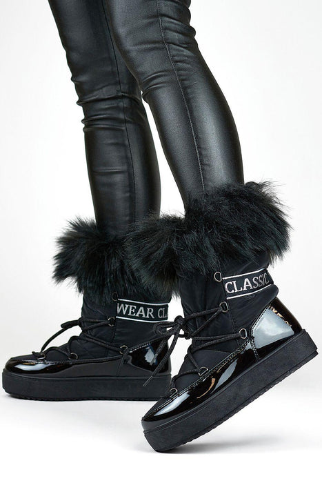 Blizzard Chic Faux Fur Winter Boots