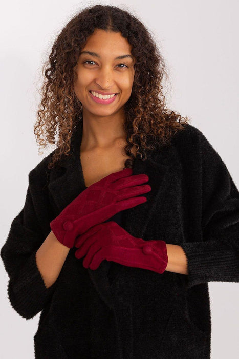 Elegant Touchscreen Gloves with Geometric Design