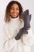 Elegant Touchscreen Gloves for Women with Floral Embroidery