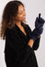 Elegant Bow-Accent Touchscreen Gloves