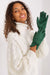 Elegant Bow-Accent Touchscreen Gloves