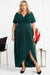 Elegant Plus Size Lizbona Maxi Dress - Luxurious XXL Lisbon Envelope Neckline Gown