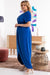 Elegant Plus Size Lizbona Maxi Dress - Luxurious XXL Lisbon Envelope Neckline Gown