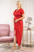 Elegant Plus Size Lizbona Maxi Dress - Luxurious XXL Lisbon Envelope Neckline Gown