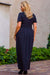 Elegant Plus Size Lizbona Maxi Dress - Luxurious XXL Lisbon Envelope Neckline Gown