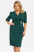 Chic Ruffled Plus Size Marga Pencil Dress